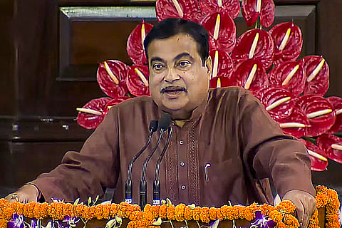 Nitin Gadkari at Samvidhan Sadan